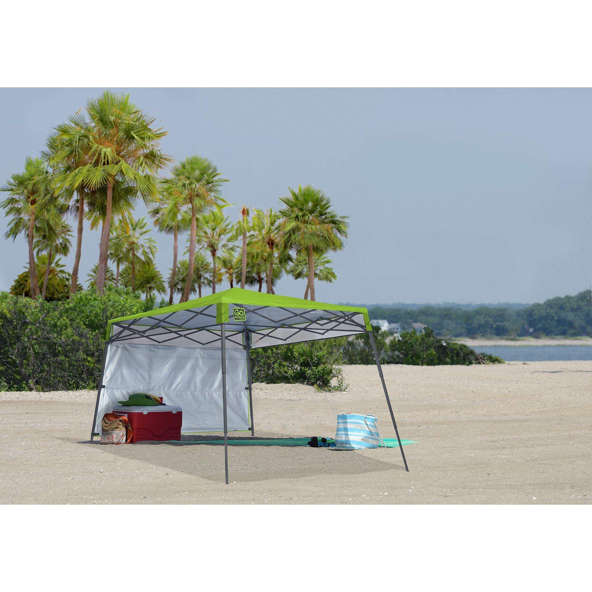 Quik Shade 7' x 7' Go Hybrid Pop-Up Compact and Lightweight Slant Leg Backpack Canopy