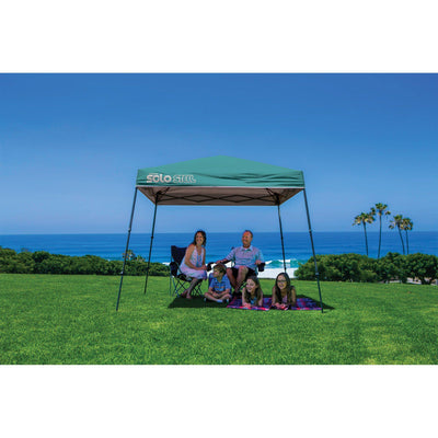 Quik Shade Solo Steel 9 x 9 ft. Slant Leg Canopy, Turquoise