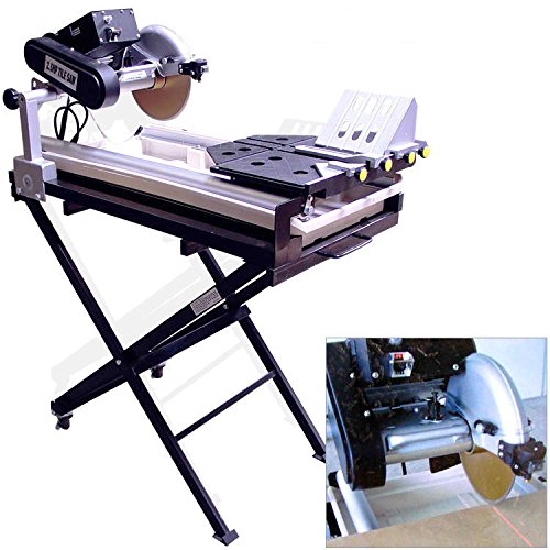 27" Cut Tile Saw Brick Paver Saw Wet,With Stand, blade and Laser Guide,10" blade