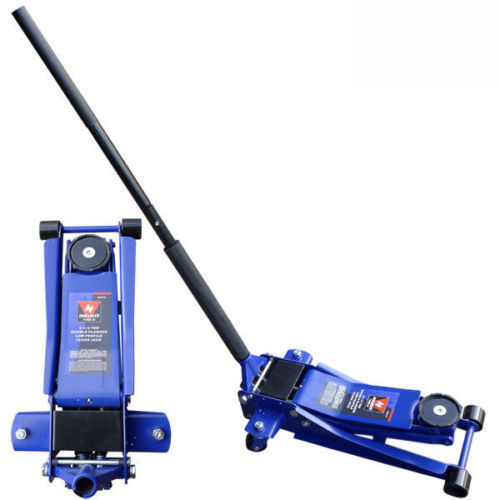 2.5 Ton Commercial Grade Low Profile Racing Floor Jack, Double Plunger(20293A)