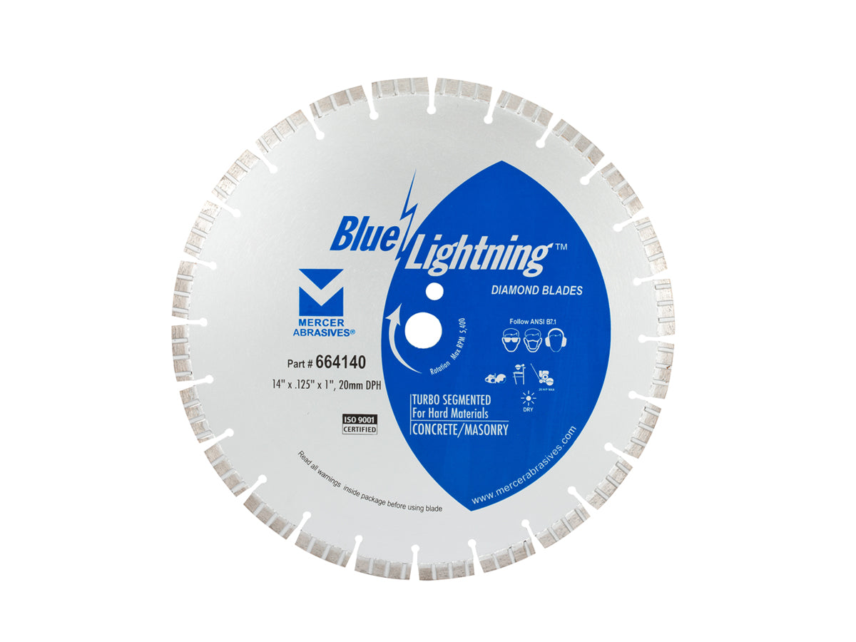 14" X 125 X 1 Turbo Segmented Diamond Blade -Laser Welder # 664140