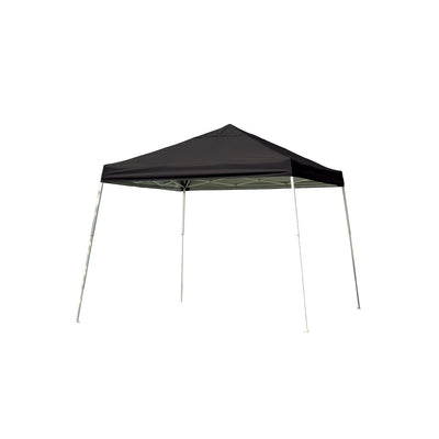 ShelterLogic Slant Leg Pop-Up Canopy with Carry Bag, Black, 8 x 8 ft.