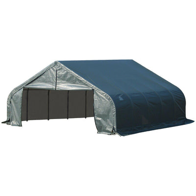 ShelterLogic 80006 Green 18'x28'x10' Peak Style Shelter
