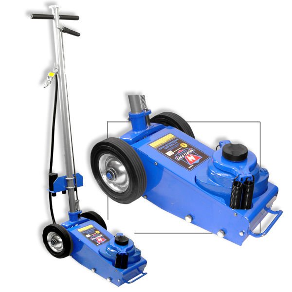 Portable Air Hydraulic Jack | Wheel Operated | 22 Ton Capacity
