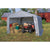 ShelterLogic Shed-in-a-Box with Auger Anchors, Peak, Gray