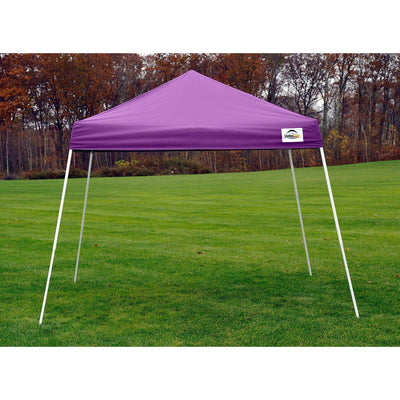 ShelterLogic Slant Leg Pop-Up Canopy with Carry Bag, Purple, 8 x 8 ft.