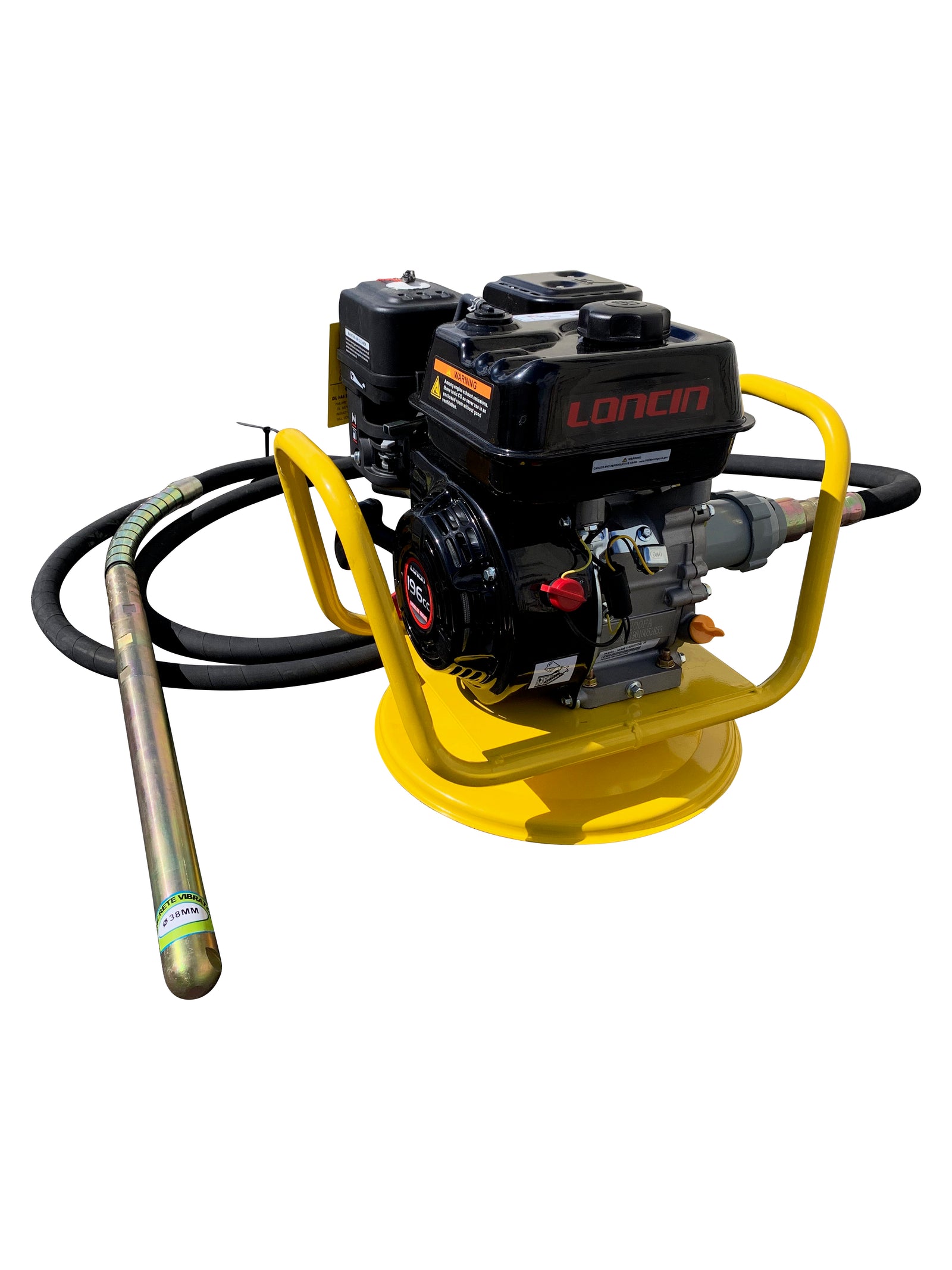 6.5HP Gas Power Concrete Vibrator 1.5 Inch x 18 Foot Flexible Vibrate Poker