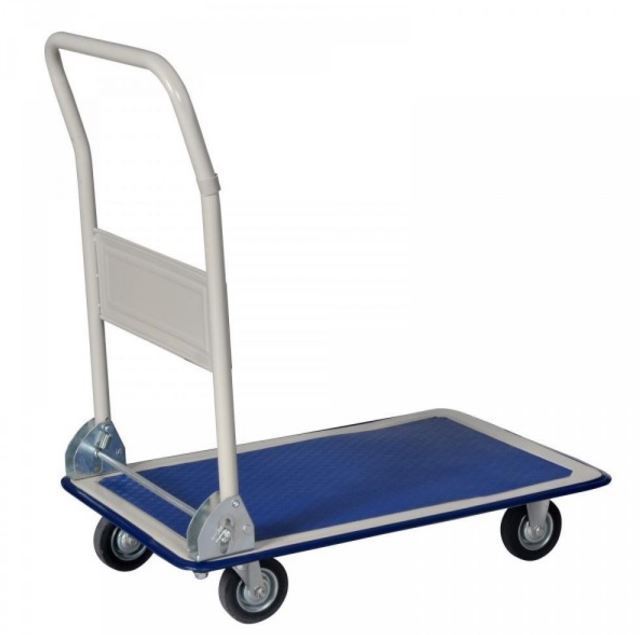 Heavy Duty 660Lb Folding Platform Warehouse Cart Steel Push Hand Dolly Truck New