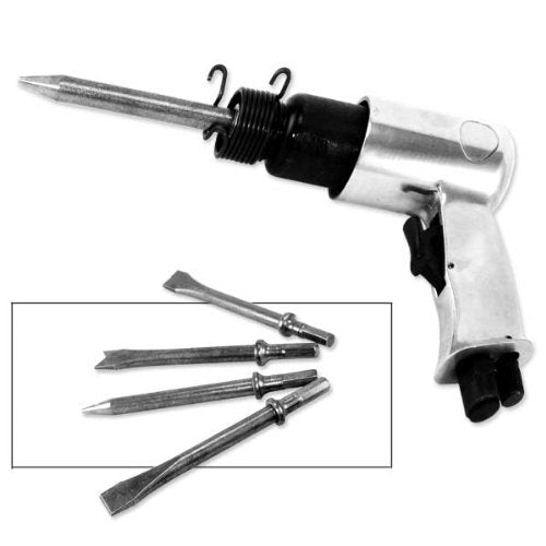 Air Hammer Gun W/4 Heavy Duty Chisels 190mm