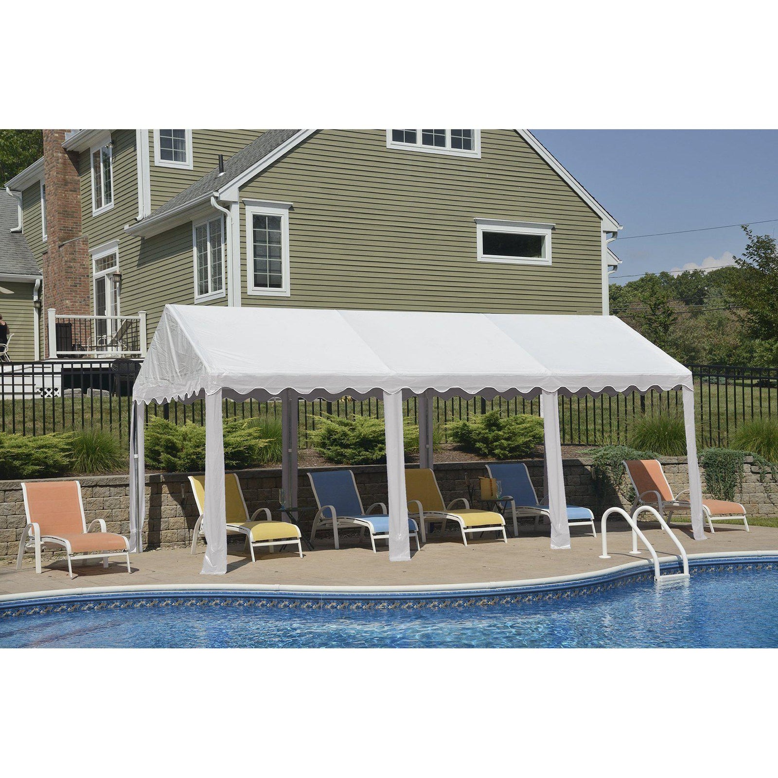 ShelterLogic Party Tent, White, 10 x 20 ft.