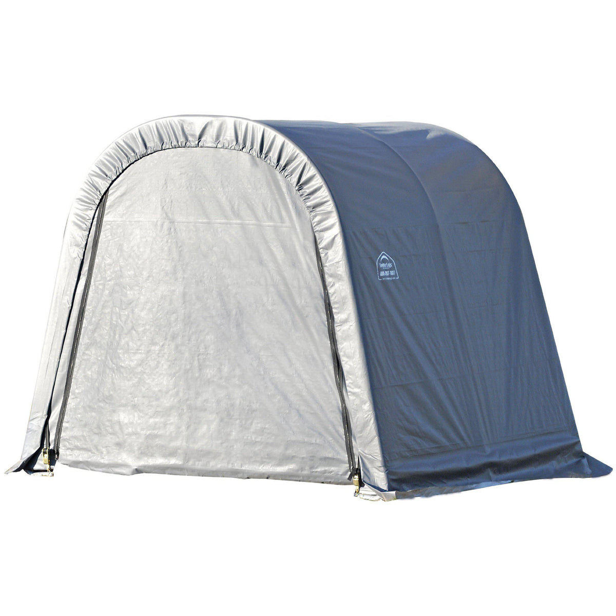 ShelterLogic 77821 Grey 10'x16'x10' Round Style Shelter
