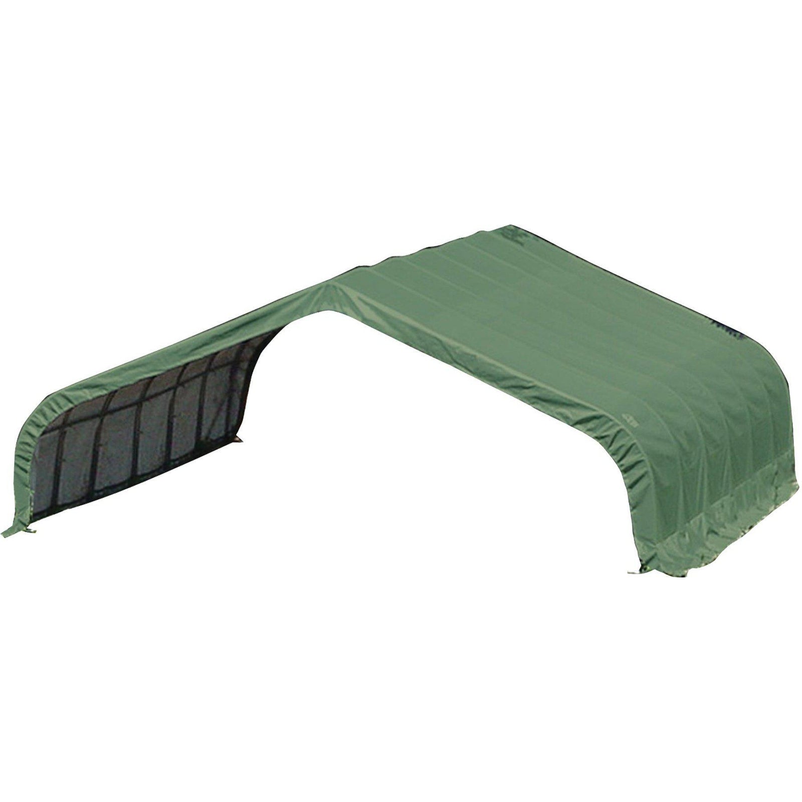 ShelterLogic Peak Style Run-In Shelter, Green, 22 x 20 x 10 ft.