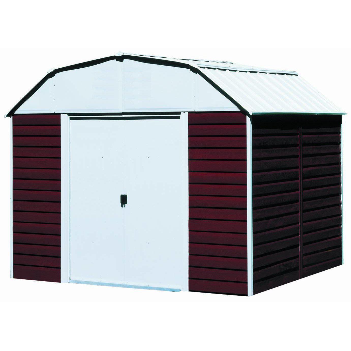 Arrow RH1014 Red Barn 10-Feet by 14-Feet Steel Storage Shed