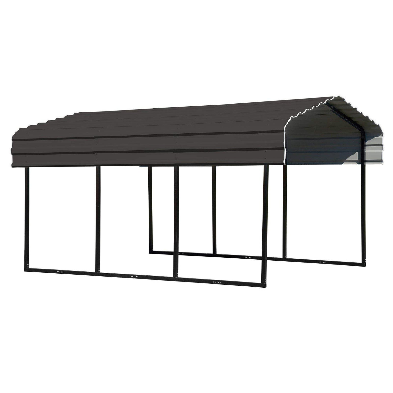 Arrow 10 x 24 x 7-Foot Heavy Duty Galvanized Steel Metal Multi-Use Shelter, Shade, Carport, 10' x 24' x 7'