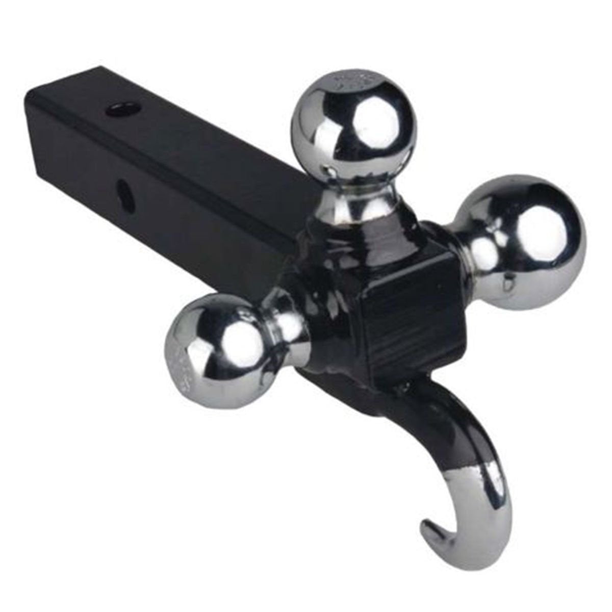 Triple 3 Ball Trailer tow Hitch Receiver Mount 1 7/8" 2" 2 5/16" Towing  w/ Hook