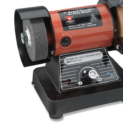Mini Bench Grinder | Rotary Flexible Shaft Polisher Die Carving 10,000 RPM