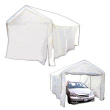 CANOPY 10x20ft GARAGE STYLE ALL COVERED WITH DOORS