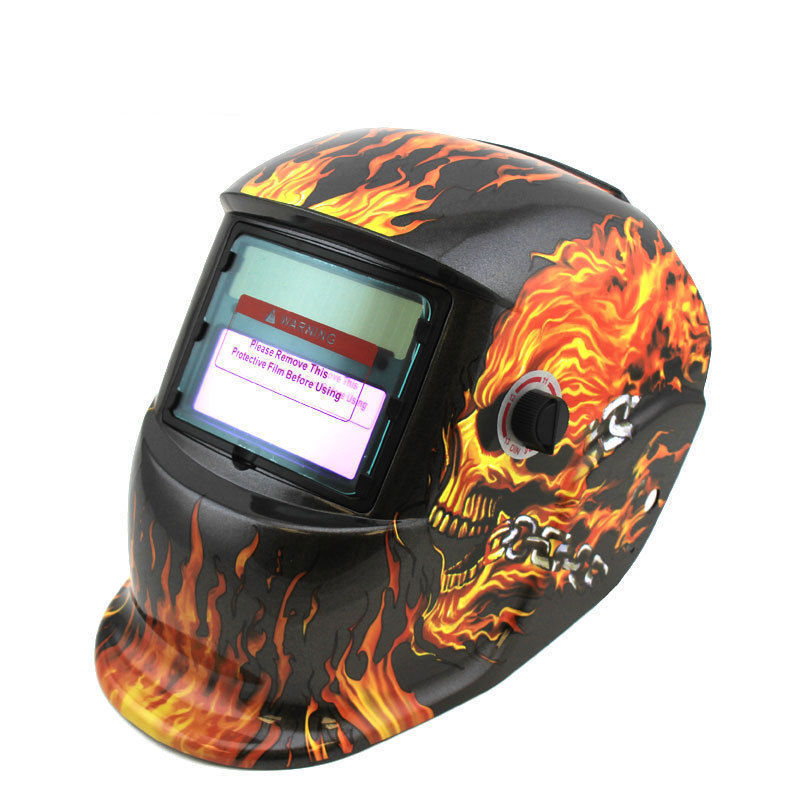 Solar Powered Ghostrider Welding Helmet Mask MAG MIG TIG Welder Eye Protection