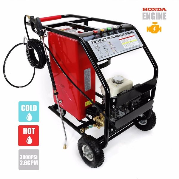 6.5 HP Gas Professional Hot Pressure Washer W/ Honda Motor