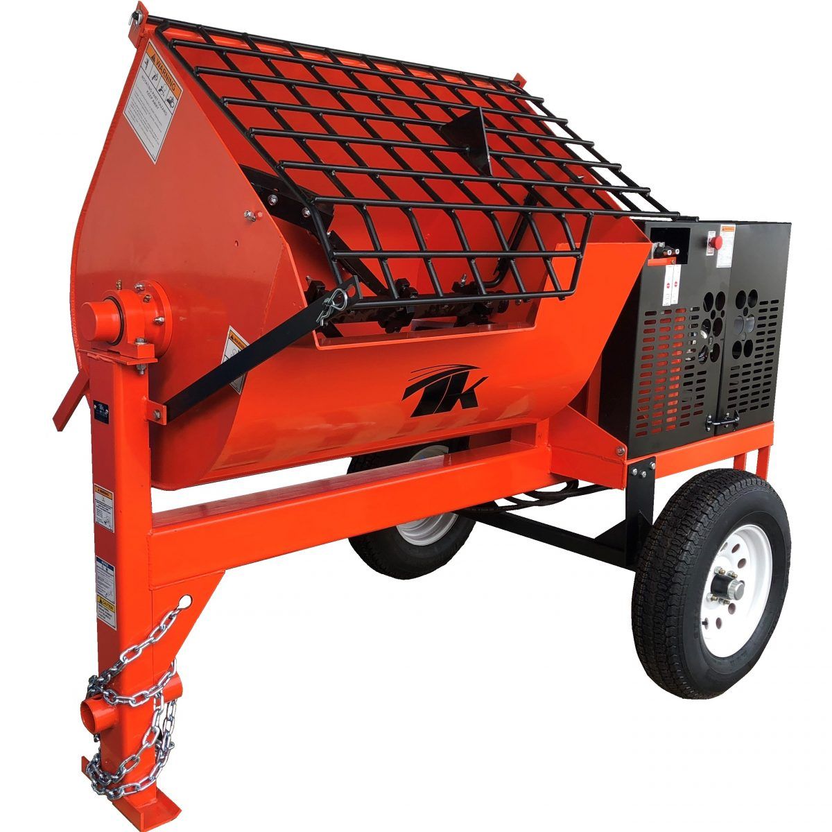 16 cu ft.Hydraulic Towable Steel Drum Concrete Cement Mortar Plaster Mixer W/ 7