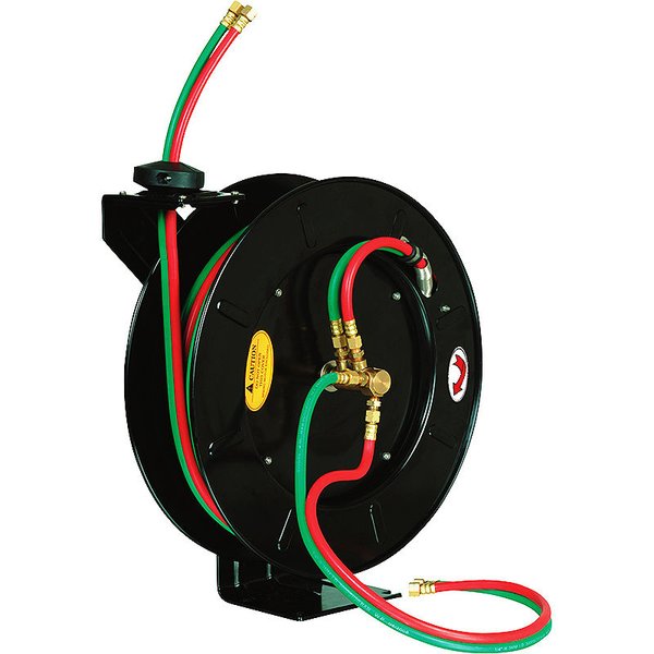 1/4" x 50' Retractable Welding Hose Reel Oxygen Acetylene Mig Wall Truck Mount