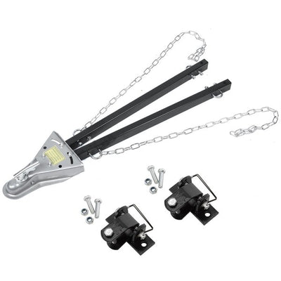 Adjustable Universal Tow Bar, 5000 Lb Capacity | Includes Safety Chains