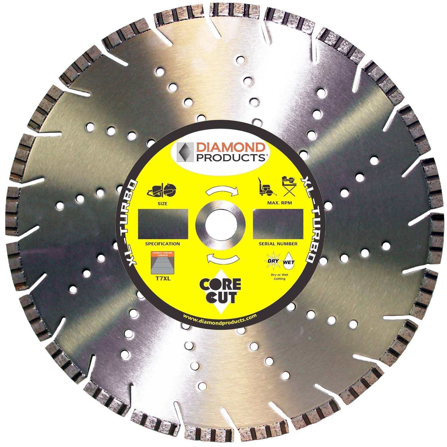 16" x .125" x 1" XL-Turbo X-Line Turbo Blade with LYFC Bolt Pattern