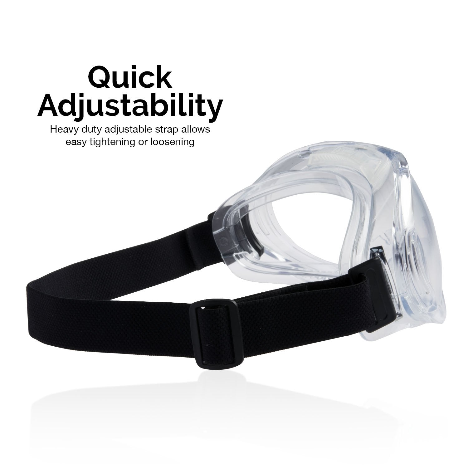 Protective Anti-Fog Safety Goggles Wide-Vision, Ansi Z87.1 Approved, Lightweight
