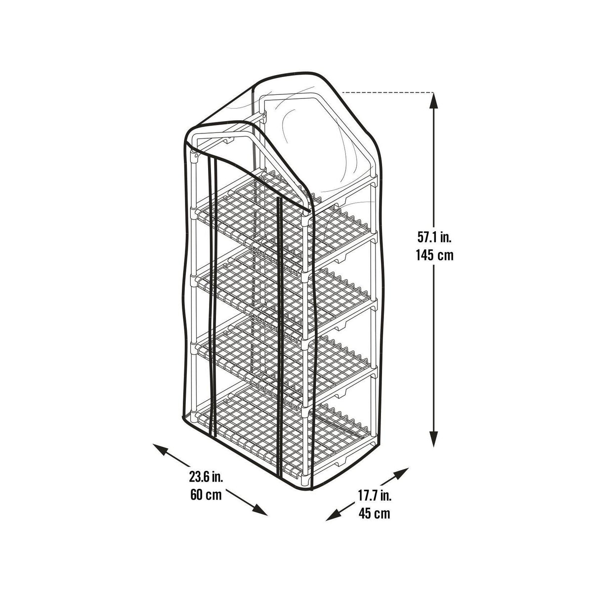 ShelterLogic GrowIT 4-Tier Mini Growhouse