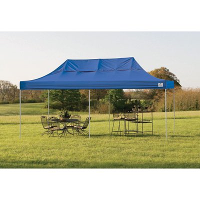 ShelterLogic Pop-Up Canopy - 10ft. x 20ft., Truss Top, Straight Leg, Blue, Model# 22536
