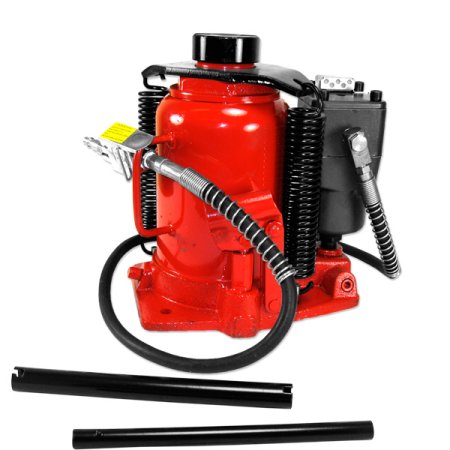 32 Ton Air/ Manual All Purpose Bottle Jack with Wheels