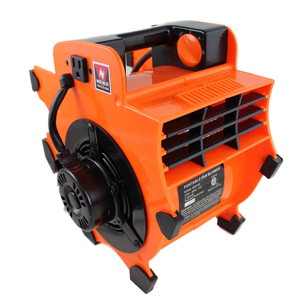 Portable Industrial Air Mover Fan Blower | Floor Carpet Dryer Lightweight | 3-speed Heavy Duty CSA/CUS Approval
