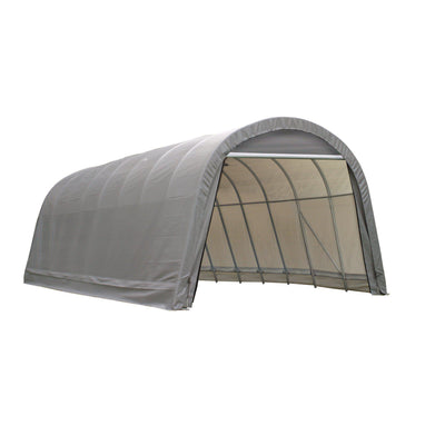 ShelterLogic Garage 15 x 28 x 12 Round Standard Grey