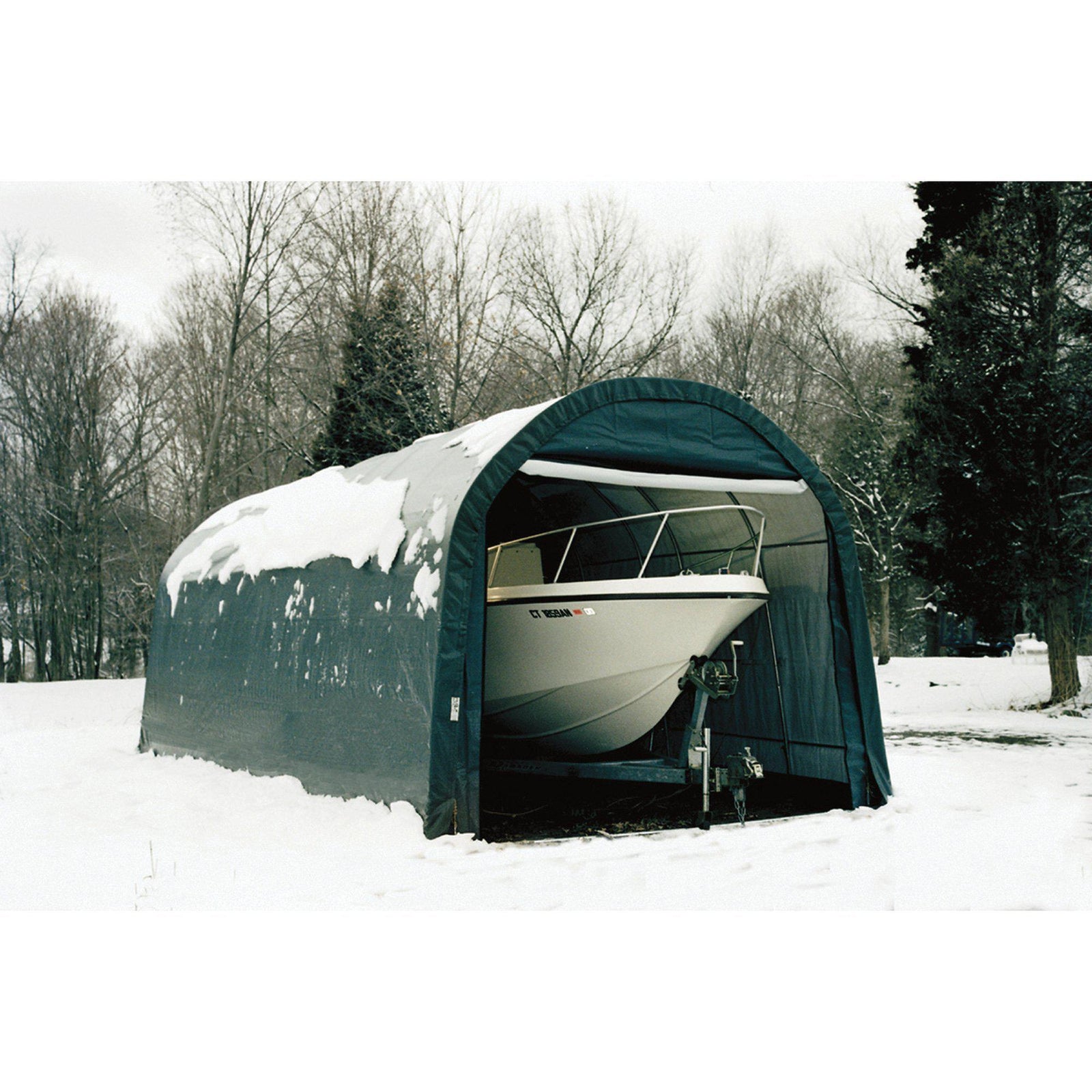 ShelterLogic 13'x20'x10' Round Style Shelter in Green