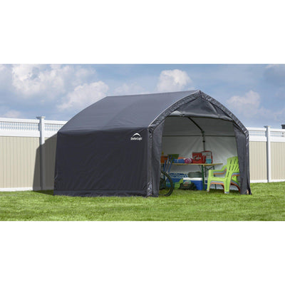 ShelterLogic 84548 Shelter ft Garages, 12 x 10 x 9', Gray