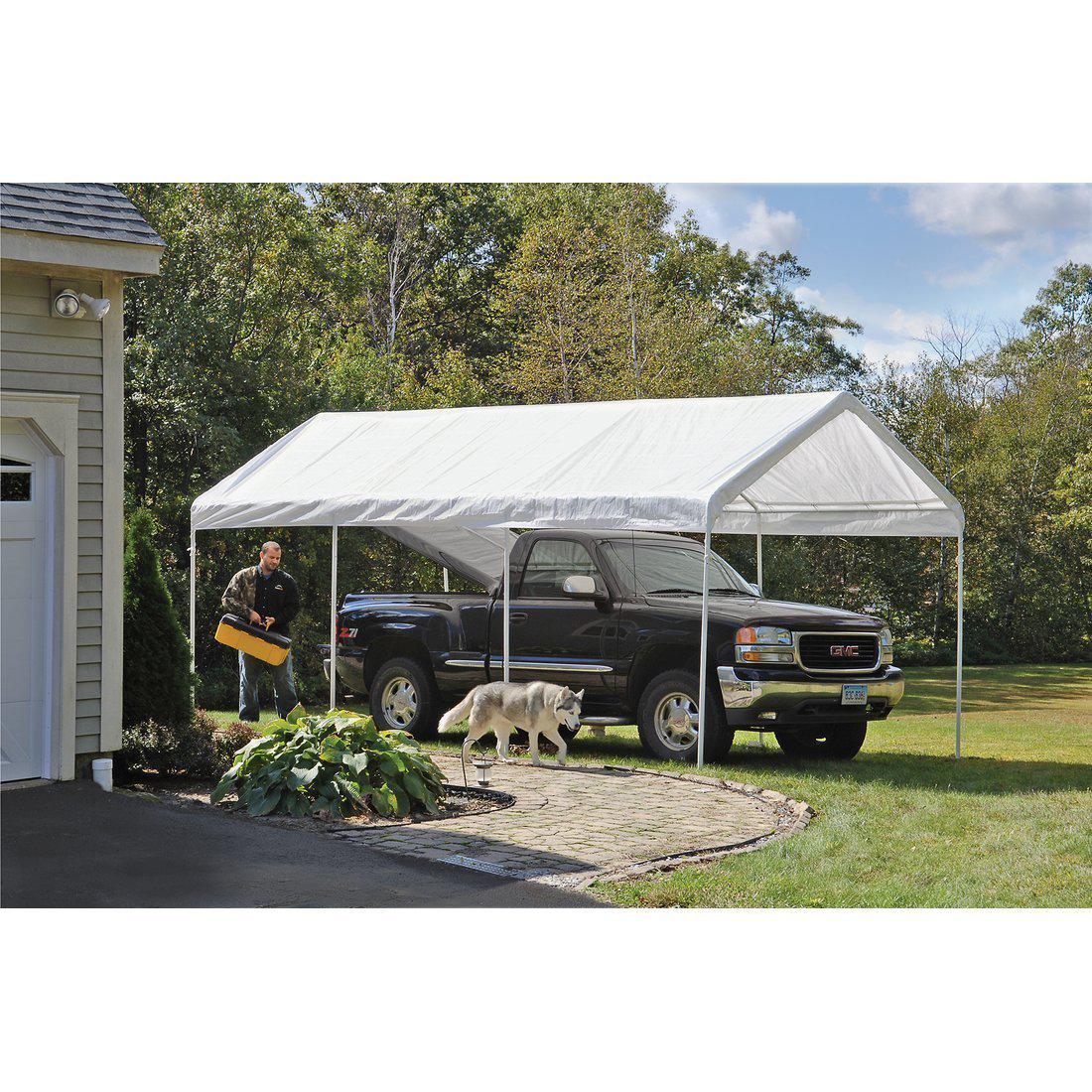 ShelterLogic SuperMax Heavy Duty Steel Frame Quick and Easy Set-Up Canopy 10' x 20'