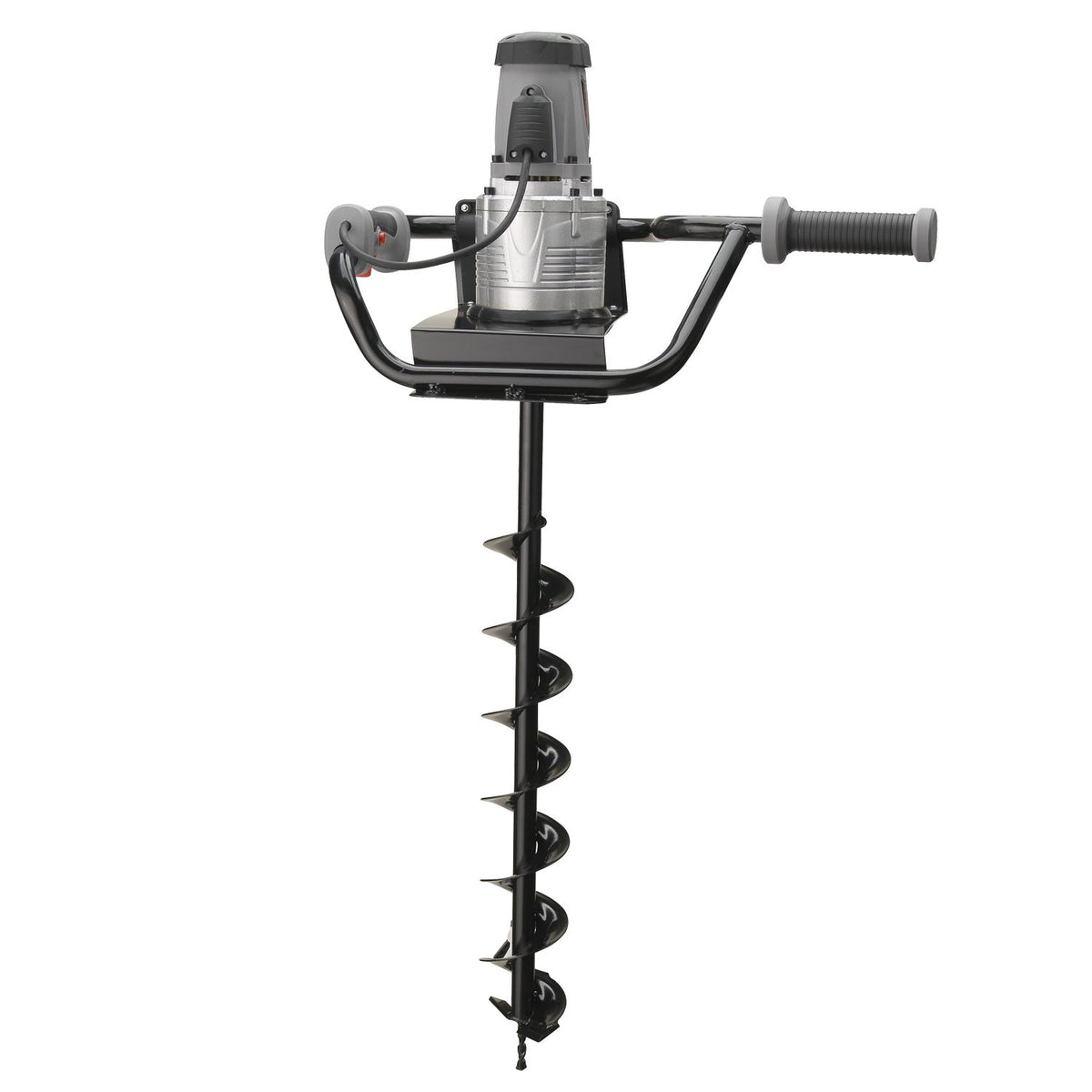 Electric Earth Auger Post Hole Digger with 4 Inch Bit | 1,200W and 1.6HP Powerhead