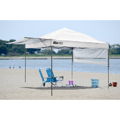 Quik Shade Solo Steel 170 10 x 17 ft. Straight Leg Canopy, White
