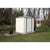 Arrow EZEE Shed Low Gable Steel Storage Shed, Cream/Charcoal Trim, 6 x 5 ft.