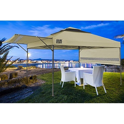 Quik Shade Summit Instant Canopy with Adjustable Dual Half Awnings