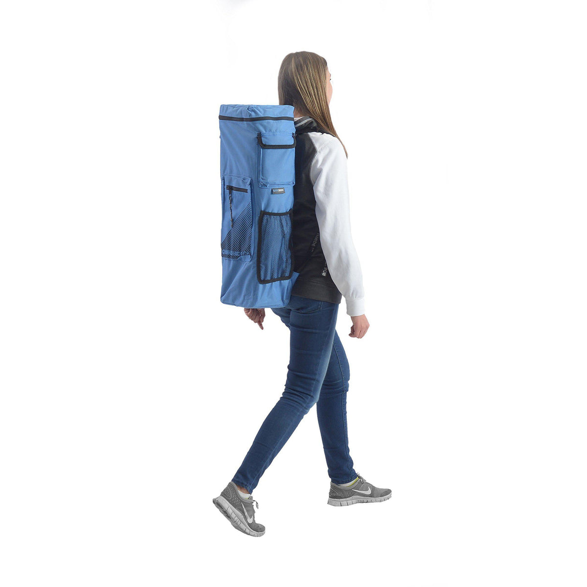 Quik Shade GO Hybrid Compact Slant Leg Backpack Canopy, Blue, 7 x 7-Foot