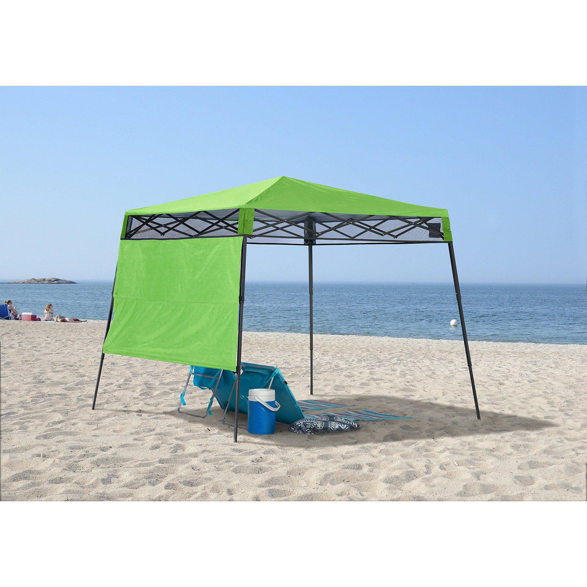 Quik Shade 7' x 7' Go Hybrid Pop-Up Compact and Lightweight Slant Leg Backpack Canopy