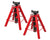 10-Ton Pin Type Jack Stands, Pair from 18-1/2 to 30 2 pack