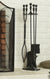 ShelterLogic 5-Piece Fireplace Toolset, Black