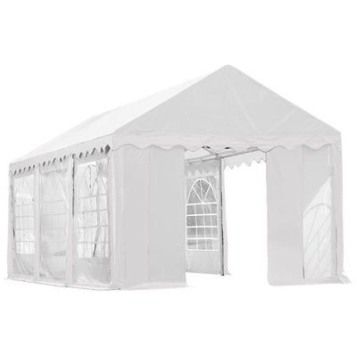 ShelterLogic Enclosure Kit with Windows, White, 10 x 20 ft. (Party Tent Cover and Frame Sold Separately)