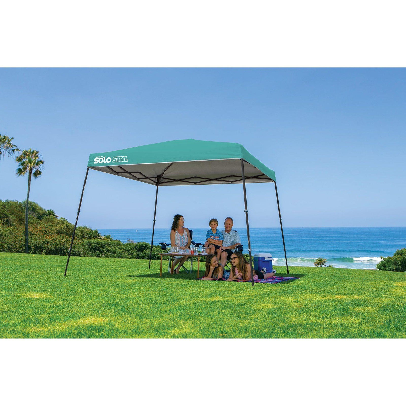 Quik Shade Solo Steel 11 x 11 ft. Slant Leg Canopy, Turquoise