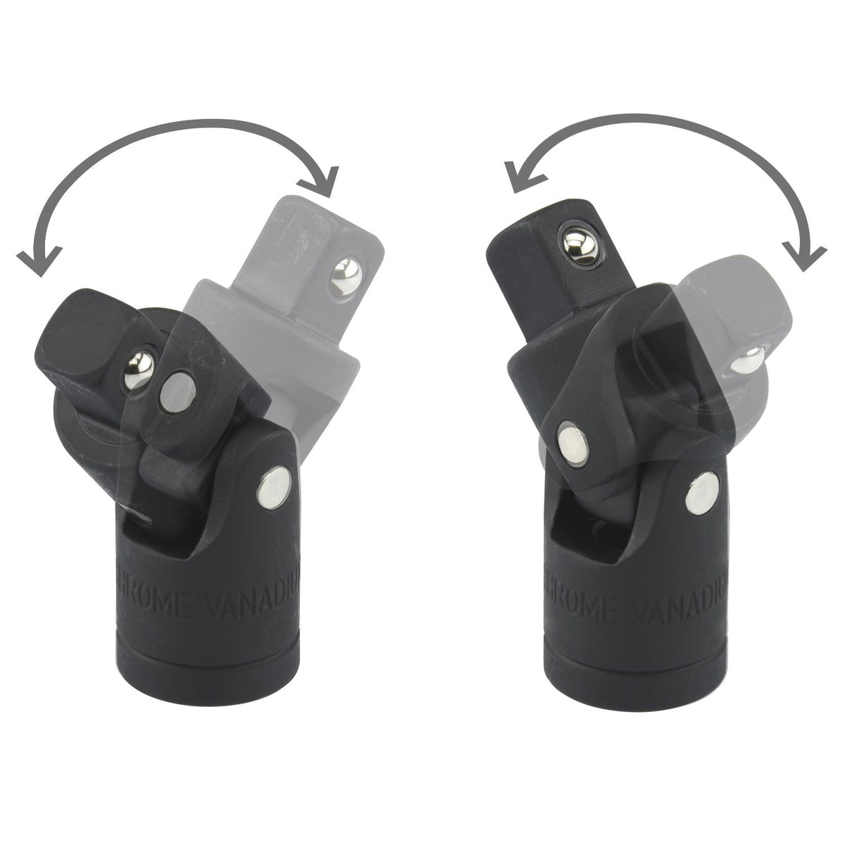 Swivel Impact Sockets | 3pc Universal Joint Adapter Air 1/4" 3/8" 1/2" Drive