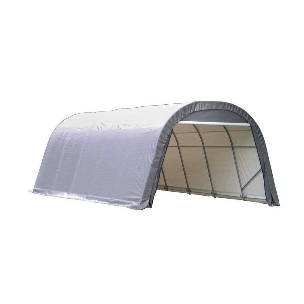 ShelterLogic 13'x24'x10' Round Style Shelter in Gray