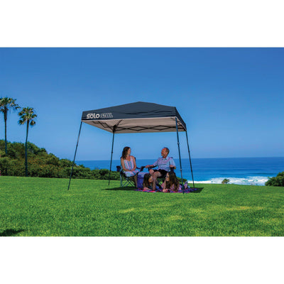 Quik Shade Solo Steel 9 x 9 ft. Slant Leg Canopy, Midnight Blue