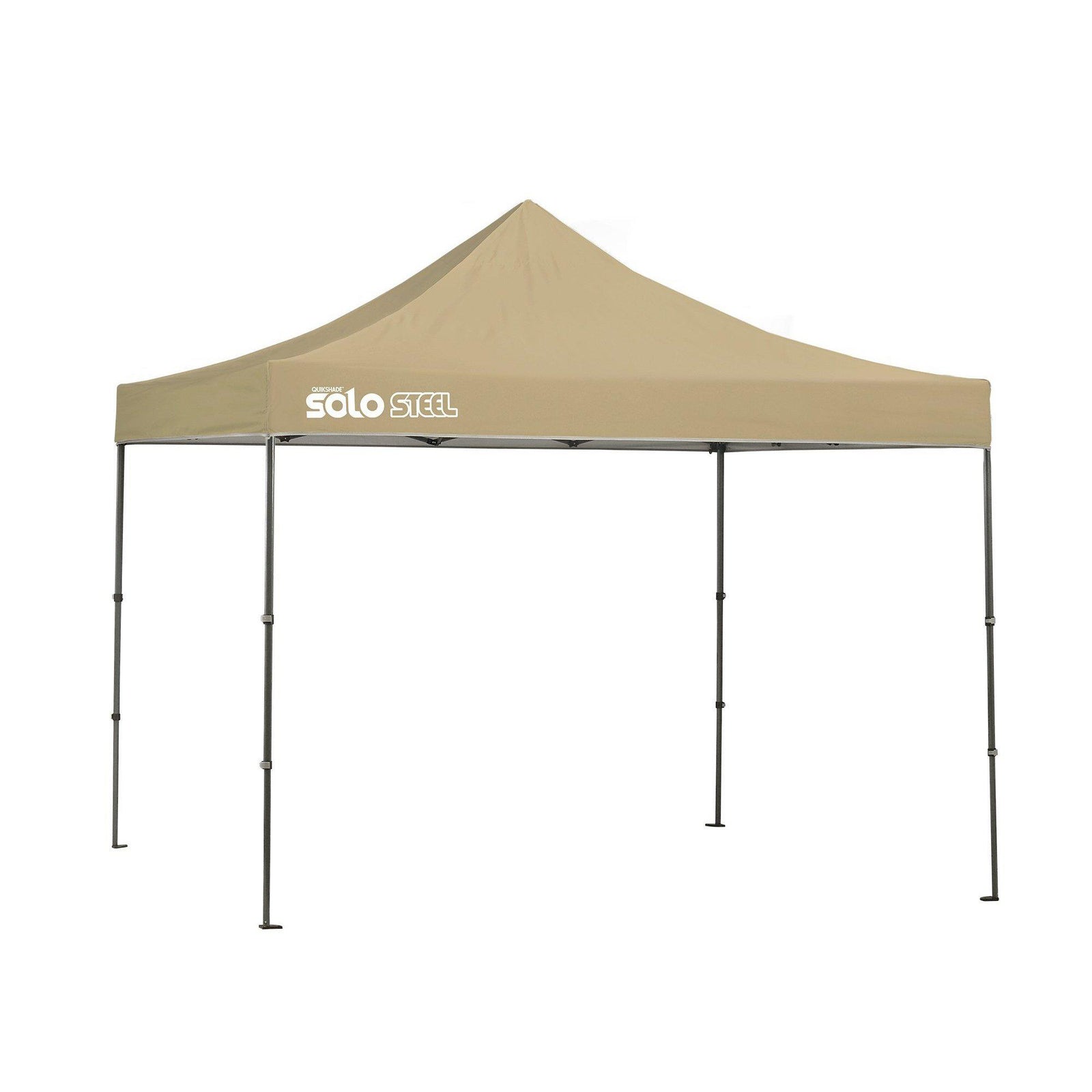 Quik Shade Solo Steel 100 10 x 10 ft. Straight Leg Canopy, Khaki